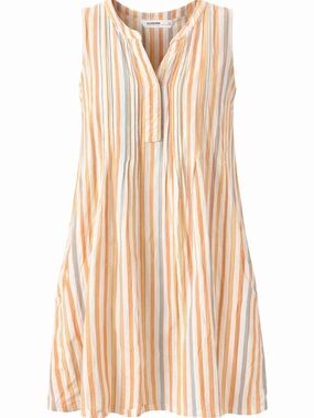 Sonoma Striped Sleeveless Top - Peach, Cream & Teal